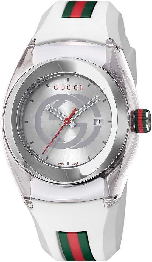 Amazon.co.jp: [グッチ] 腕時計 Watch SYNC レッド文字盤